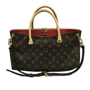 Louis Vuitton cerise handbag Pallas Black monogram